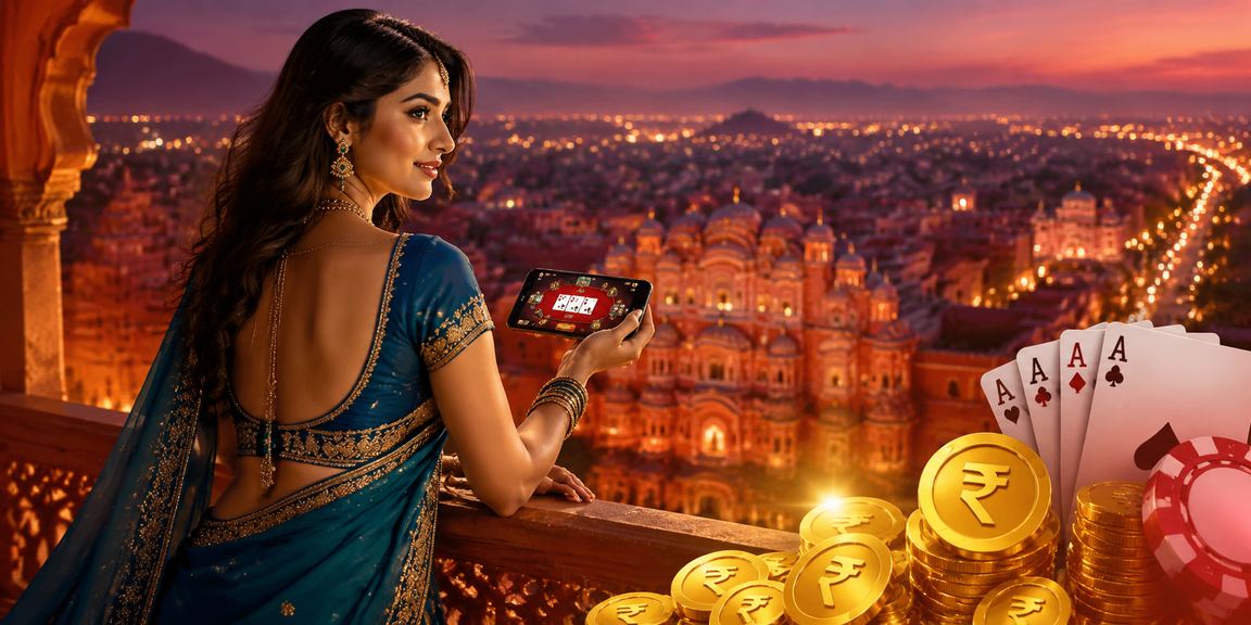 Jaipur poker game in traditional attire indoor setting